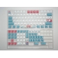 104+22 Coral Sea Cherry Keycaps Set PBT Dye Sublimation ANSI ISO Layout for GK61 64 68 84 87 104 108